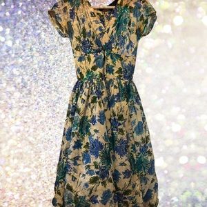 VINTAGE 1950s Parklane Debs Dress Size 9 Satin-like Material Crinoline